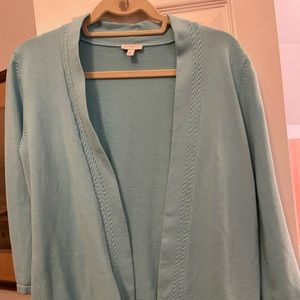 Talbots open cardigan size M